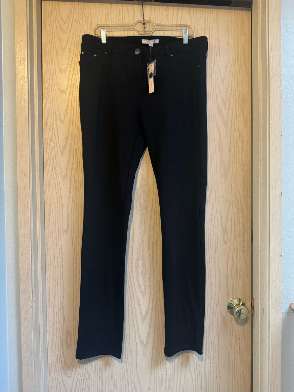 NWT Romeo & Juliet Black Skinny Knit Jeggings / Stretch Pants size XL